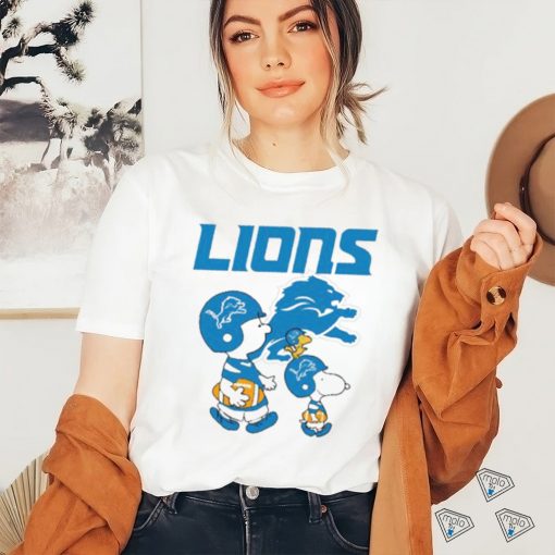 Detroit Lions NFL Snoopy And Charlie Brown Peanuts Shirt