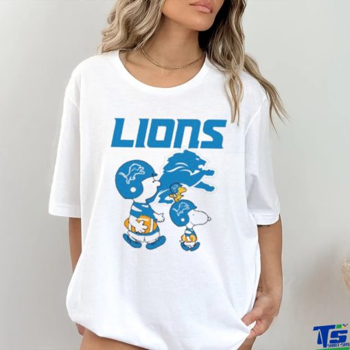 Detroit Lions NFL Snoopy And Charlie Brown Peanuts Shirt