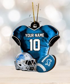 Detroit Lions NFL Sport Ornament Custom Name And Number