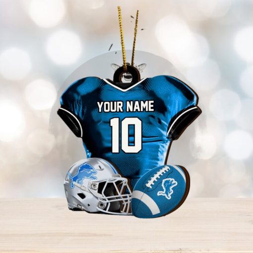 Detroit Lions NFL Sport Ornament Custom Name And Number