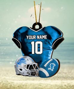 Detroit Lions NFL Sport Ornament Custom Name And Number