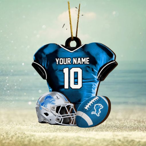 Detroit Lions NFL Sport Ornament Custom Name And Number