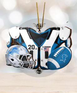 Detroit Lions NFL Sport Ornament Custom Your Name And Number