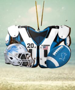 Detroit Lions NFL Sport Ornament Custom Your Name And Number