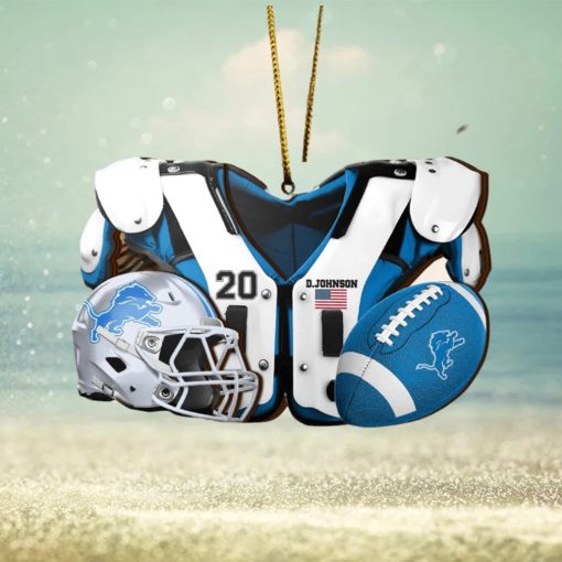 Detroit Lions NFL Sport Ornament Custom Your Name And Number