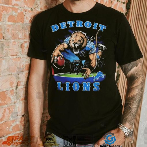 Detroit Lions NFL Team Defend mascot t shirt