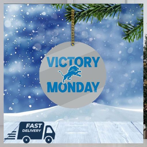 Detroit Lions NFL Victory Monday Christmas Tree Decorations Xmas Ornament