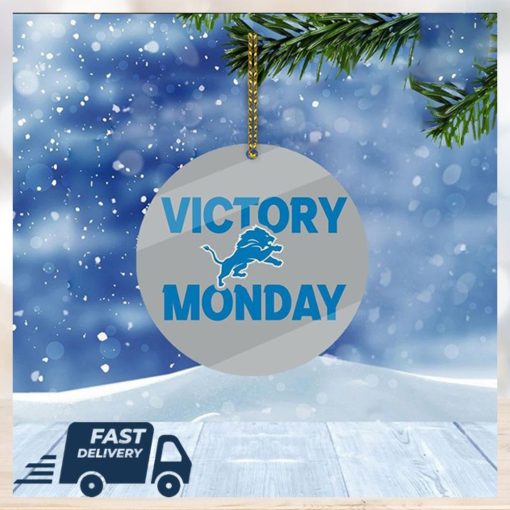 Detroit Lions NFL Victory Monday Christmas Tree Decorations Xmas Ornament