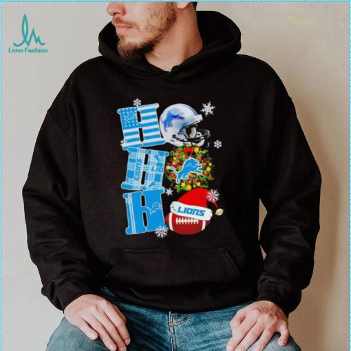 Detroit Lions NFL ho ho ho Christmas shirt