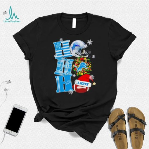Detroit Lions NFL ho ho ho Christmas shirt