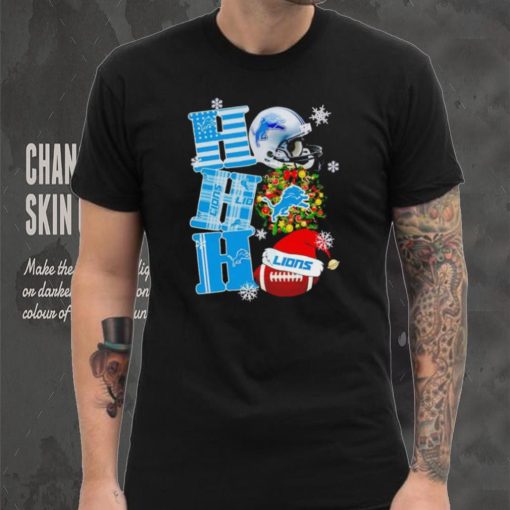 Detroit Lions NFL ho ho ho Christmas shirt
