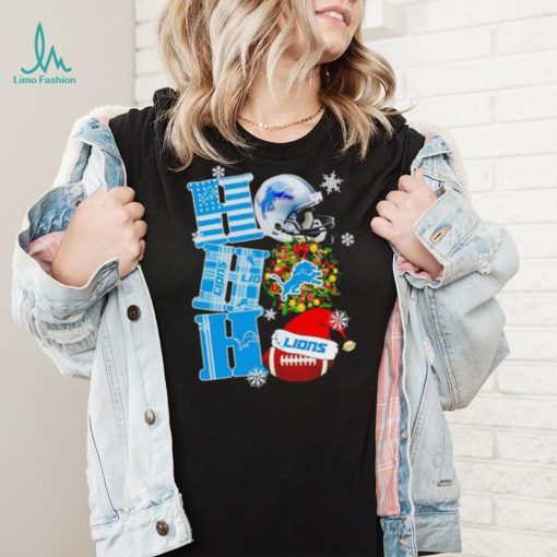 Detroit Lions NFL ho ho ho Christmas shirt