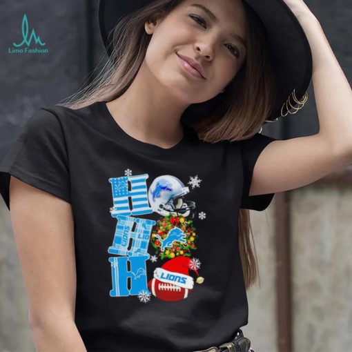 Detroit Lions NFL ho ho ho Christmas shirt