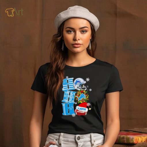 Detroit Lions NFL ho ho ho Christmas shirt