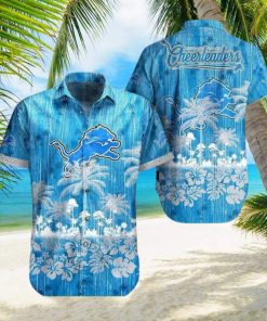 Detroit Lions Nfl Hawaii Graphic Tropical Pattern Summer 8knel Leobees Trending Hawaiian Shirt