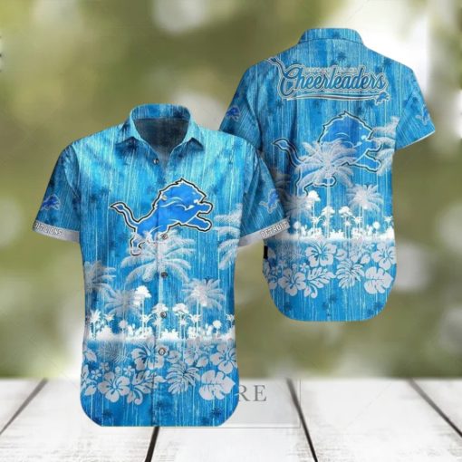 Detroit Lions Nfl Hawaii Graphic Tropical Pattern Summer 8knel Leobees Trending Hawaiian Shirt