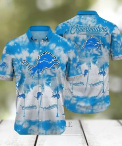 Detroit Lions Nfl Tropical Pattern Graphic Short Sleeve Summer Srrjmn Leobees Trending Hawaiian Shirt