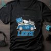 Detroit Lions Peanuts Snoopy Car Cartoon Sports Christmas Classic T Shirt