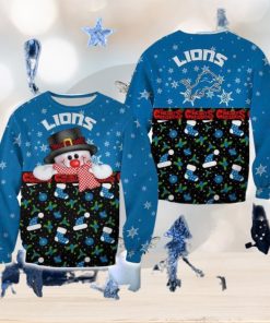 Detroit Lions Snowman Family Sweater For Men And Women Gift Holidays