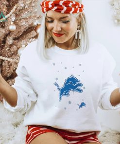 Detroit Lions Sparkle Christmas Graphic T Shirt