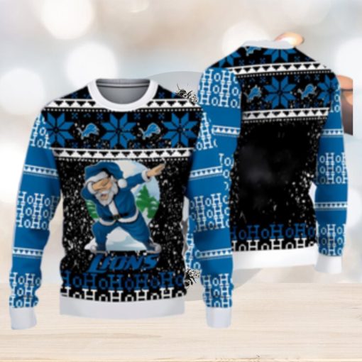 Detroit Lions Ugly Christmas Sweater Santa Claus Knitted Men And Women Gift For Fans