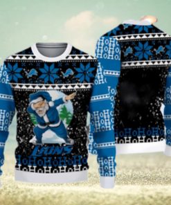 Detroit Lions Ugly Christmas Sweater Santa Claus Knitted Men And Women Gift For Fans