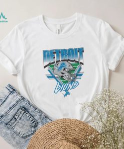 Detroit Lions White Triangle Vintage T Shirt