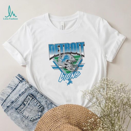 Detroit Lions White Triangle Vintage T Shirt