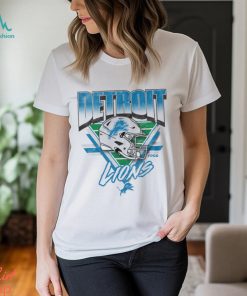 Detroit Lions White Triangle Vintage T Shirt