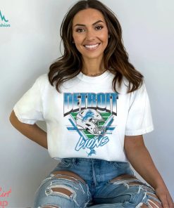 Detroit Lions White Triangle Vintage T Shirt