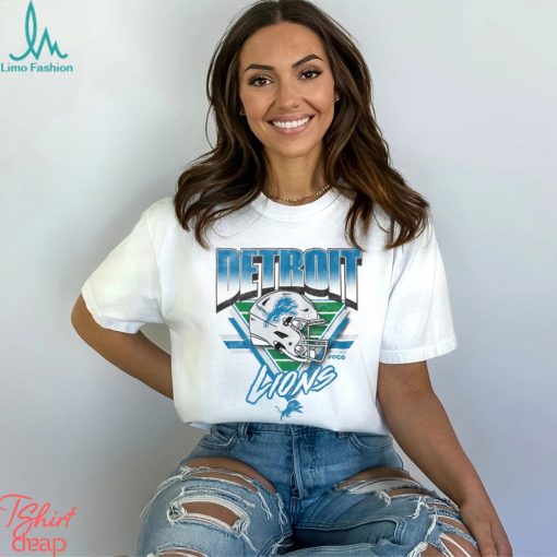 Detroit Lions White Triangle Vintage T Shirt