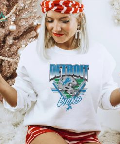 Detroit Lions White Triangle Vintage T Shirt