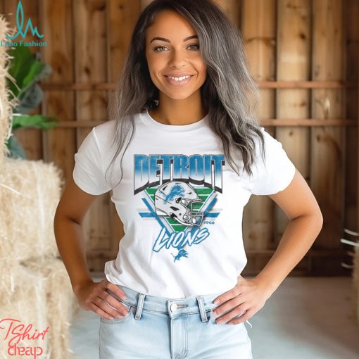 Detroit Lions White Triangle Vintage T Shirt