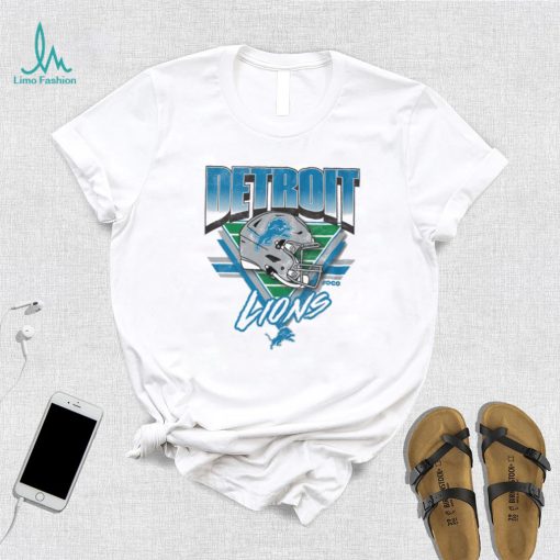 Detroit Lions White Triangle Vintage T Shirt