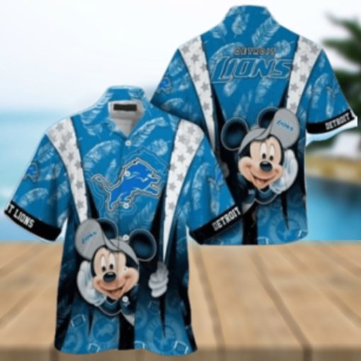 Detroit Lions nfl mickey mouse Hawaiian Shirt custom for fan