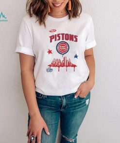 Detroit Pistons Mitchell & Ness x Tats Cru Hardwood Classics City T Shirt