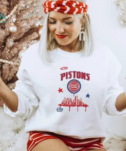 Detroit Pistons Mitchell & Ness x Tats Cru Hardwood Classics City T Shirt