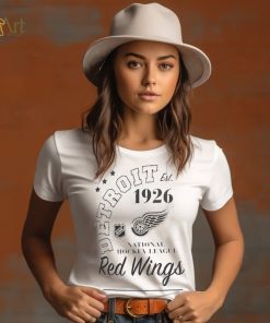 Detroit Red Wings Starter White Arch City Theme Graphic T Shirt
