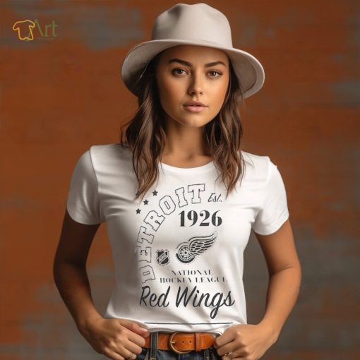 Detroit Red Wings Starter White Arch City Theme Graphic T Shirt
