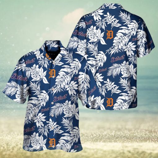 Detroit Tigers Logo Aloha Hawaiian Shirt