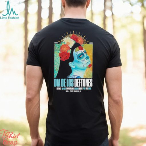Dia De Los Deftones 2023 La Catrina Admat Mustard shirt