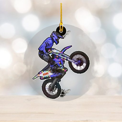 Dirt Bike Personalized Acrylic Ornament