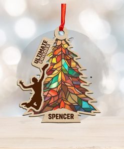 Disc Golf Tree Personalized Suncatcher Ornament