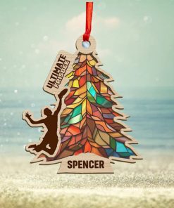 Disc Golf Tree Personalized Suncatcher Ornament