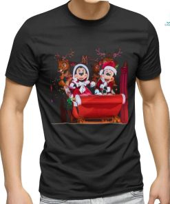 Disney Cartoon Poster Mickey Minnie Christmas shirt