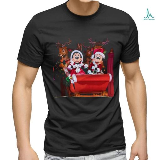 Disney Cartoon Poster Mickey Minnie Christmas shirt