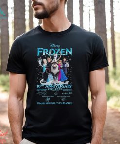 Disney Frozen 10th Anniversary Thanks You For The Memories Shirt