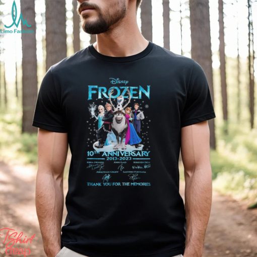 Disney Frozen 10th Anniversary Thanks You For The Memories Shirt