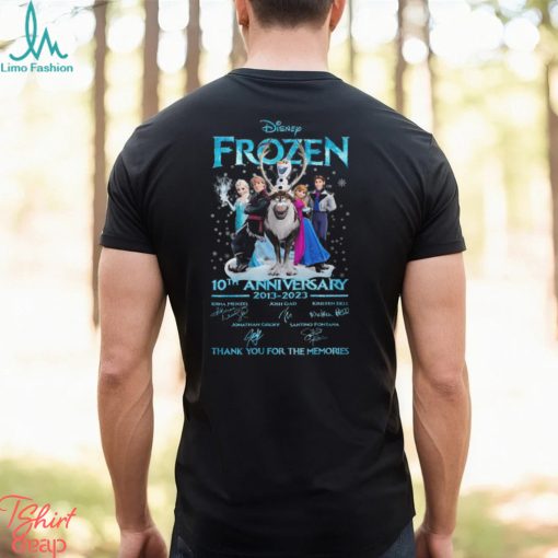 Disney Frozen 10th Anniversary Thanks You For The Memories Shirt