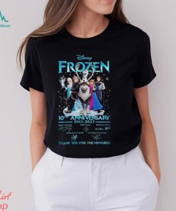 Disney Frozen 10th Anniversary Thanks You For The Memories Shirt